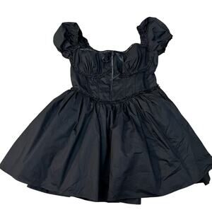 Fashion Nova Leta Corset Mini Dress 1X Milkmaid Fit And Flare Kawaii Lolita Goth